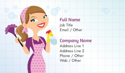 Cleaning Services Standard Business Cards Templates & Designs | Vistaprint