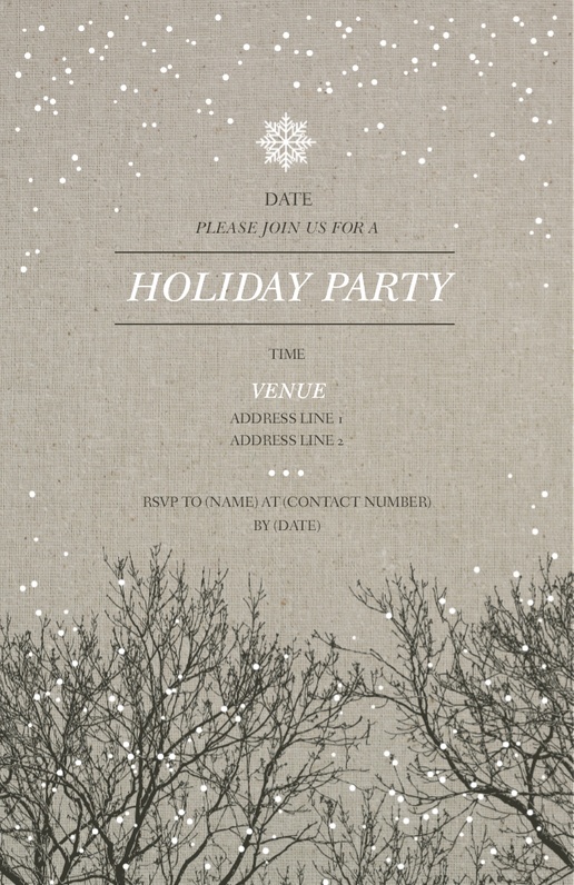 A christmas party trees gray design for New Year