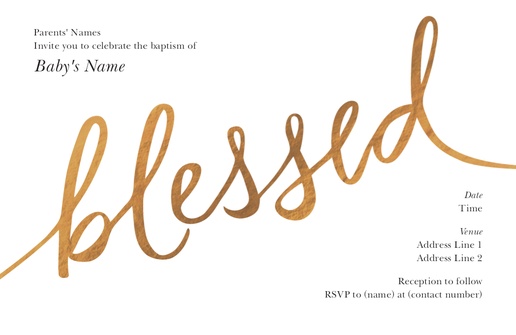 A typography script white brown design for Gender Neutral
