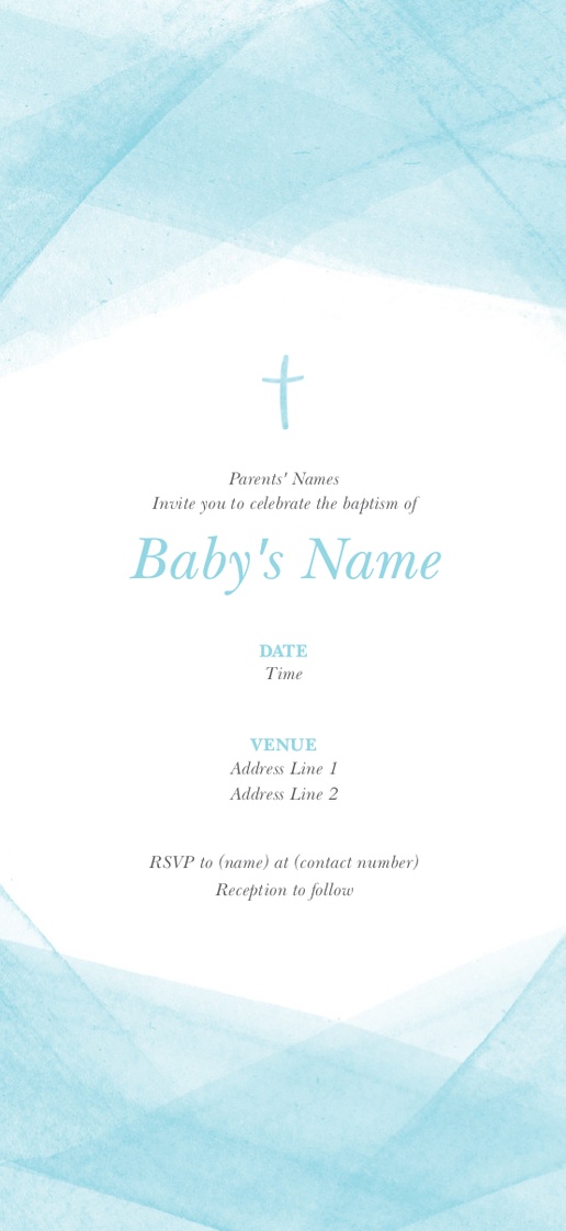 Truly Traditional Baptism Invitation