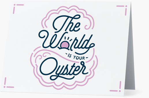 A purple oyster white pink design for Nautical