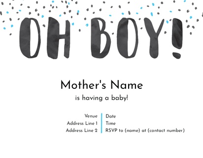 A boy typography blue gray design for Traditional & Classic