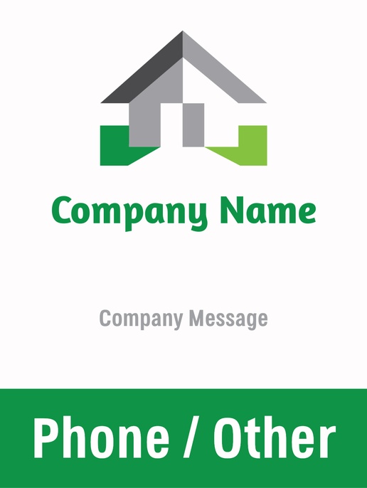 A foil property manager white green design for Modern & Simple