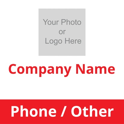 A maroon logo white red design with 1 uploads
