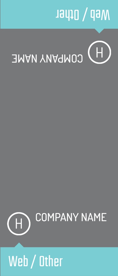 A business monogram gray blue design