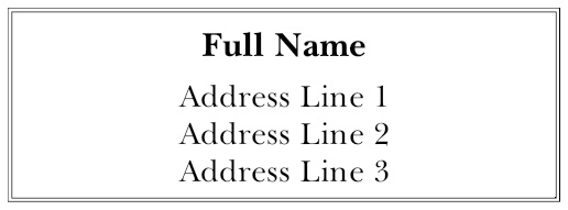 A address cream design for Address