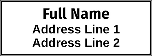 A photo address cream design for Address
