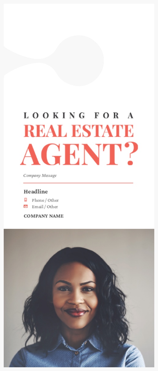 A looking for real estate agent white gray design for Modern & Simple