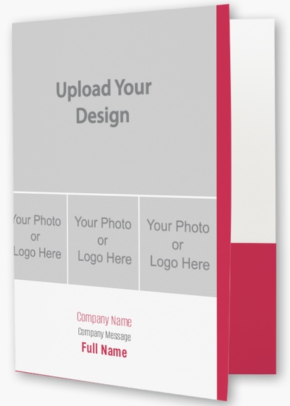 A photo plain white red design with 4 uploads