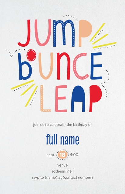 A bounce jump bounce leap white pink design for Gender Neutral