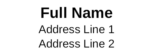 A address cream design for Address