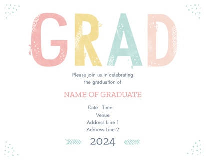 A modern graduation invitations 2011 white gray design for Type