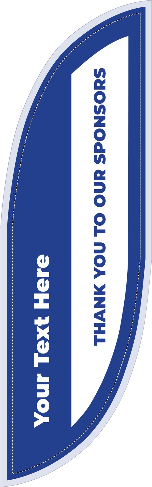 A fundraiser vertical blue white design for Events
