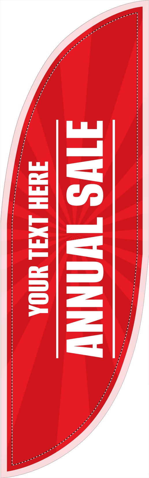 A vertical store event red white design for Coupons