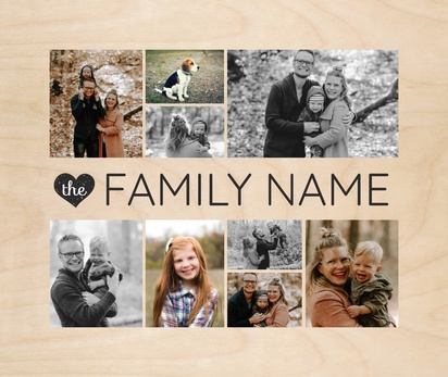 A logo family photos cream gray design for Collage with 9 uploads