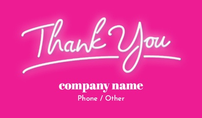 A thank you pampering purple pink design