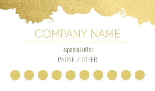 A gold dipped foil white cream design for Events