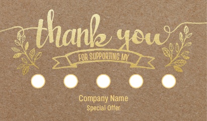 A thank you for your business foil gray cream design for Art & Entertainment
