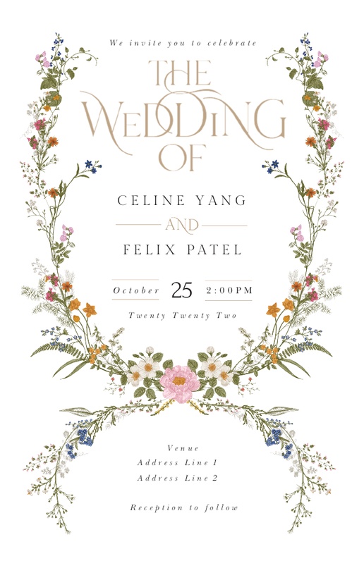 Floral Vellum Jacket 5x7 Wildflower Vellum Wrap Wildflower -  in 2023   Wildflower wedding invitations, Clear wedding invitations, Summer wedding  invitations