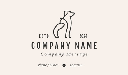 A pets animal shop white gray design for Modern & Simple