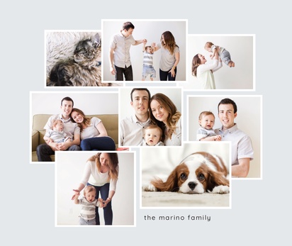 A gallery family photos cream white design for Theme with 8 uploads
