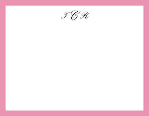 A monogram initials cream pink design