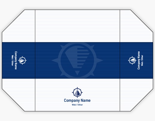 A compass gray blue design