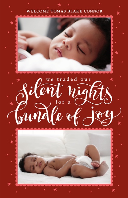 A humor holiday baby brown pink design for Type with 2 uploads