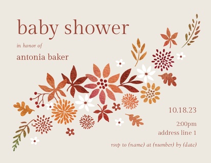 A fall florals florals cream brown design for Baby