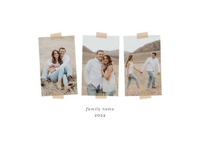 A taped photos casual cream design for Modern & Simple with 3 uploads