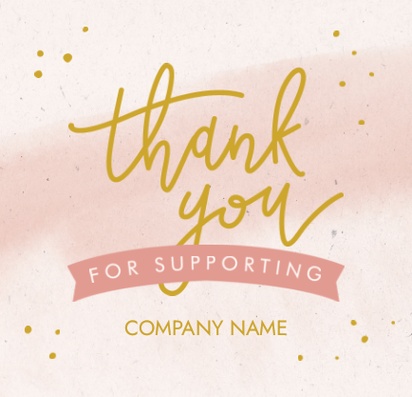 A loyalty thank you white pink design for Art & Entertainment