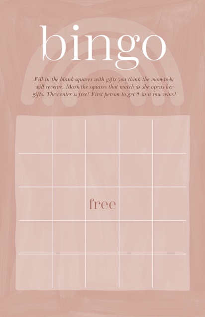A baby bingo cream pink design for Type