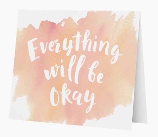 A encouragement everything will be ok brown white design for Theme