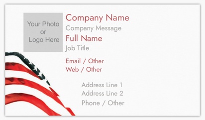 A photo upload di marchio white red design for Patriotic with 1 uploads