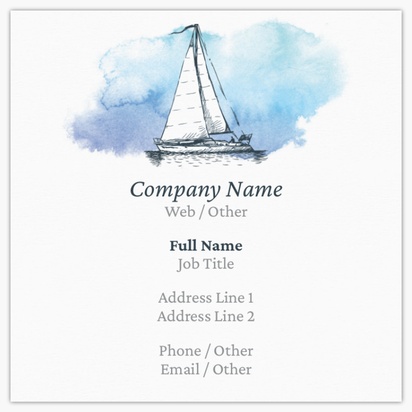 Boats & Maritime Standard Business Cards Templates & Designs