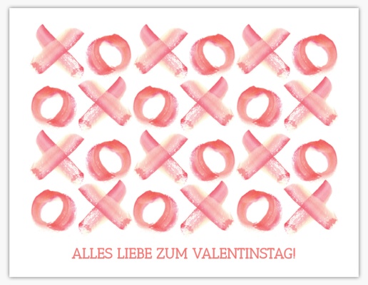 Designvorschau für Designgalerie: Grußkarten Valentinstag, Flach 13,9 x 10,7 cm