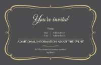A event elegant gray design for Art & Entertainment
