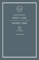 A empfang 3 photo gray design for Wedding