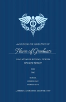 A graduate medical school graduation black gray design for Events