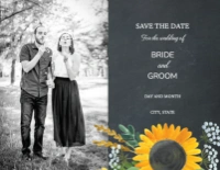 A save the date rustic gray orange design for Events with 1 uploads