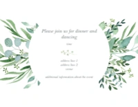 A nature gorgeous greens white cream design for Floral