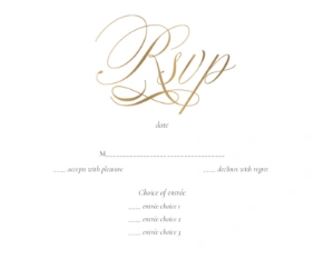 A script font gold black gray design for Events