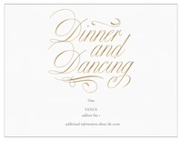 A gold dinner and dancing black brown design for Traditional & Classic
