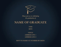 A graduation party graduation black design for Type