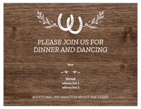 A wood west brown gray design for Events
