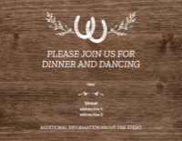 A wood west brown gray design for Events
