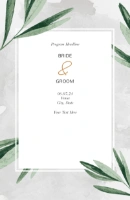 A green and grey vertical white design for Events