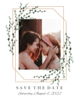A wedding save the date save the date gray black design for Save the Date with 1 uploads