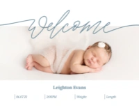 A welcome welcome baby white gray design for Gender Neutral with 1 uploads