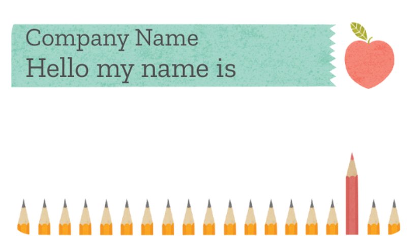 Free, printable, customizable name tag templates